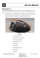 JBL Boombox 2 - Service manual